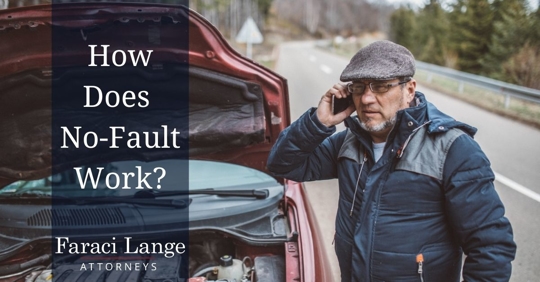 Driver calling on the side of the road