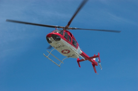 Air Ambulance Helicopter in the Sky