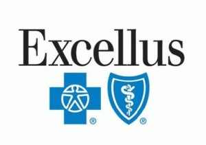 Excellus logo above blue cross and shield