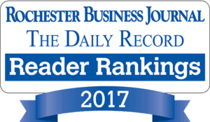 Best Personal Injury Firm and Best Malpractice Firm by the Rochester Business Journal and The Daily Record Reader Rankings 2017